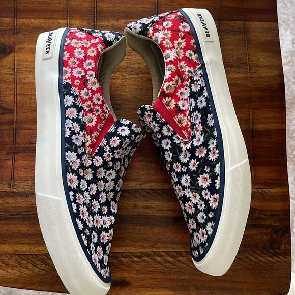 SEAVEES Womens Hawthorne DAISY Slip On Sneakers Shoes Casual floral   Sz 11 - Picture 3 of 16
